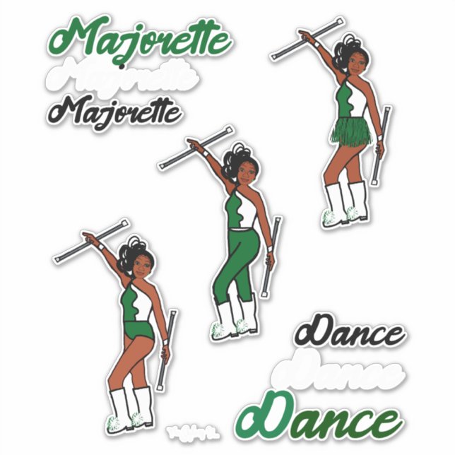 Adesivos de Mudança Rápida de Majorette (Verde) (Frente)