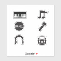 Adesivos de Música