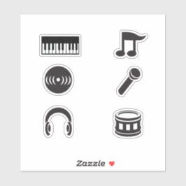 Adesivos de Música