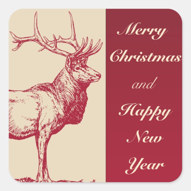 adesivos de natal alegres (Frente)