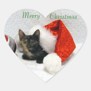 Adesivos de Natal de Holley - Gato / Gatinho