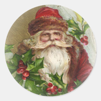 Adesivos de Natal do Papai Noel Vintage