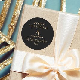 Adesivos de Natal elegantes art déco