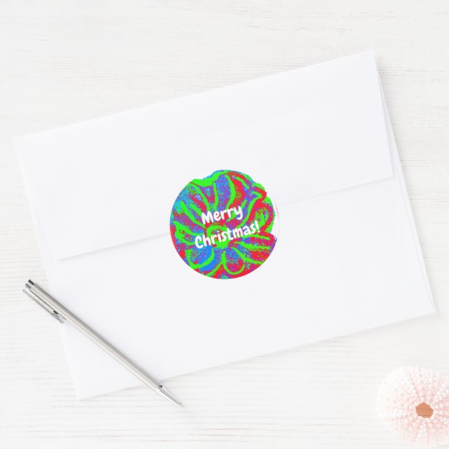 Adesivos de Natal Flor (Envelope)