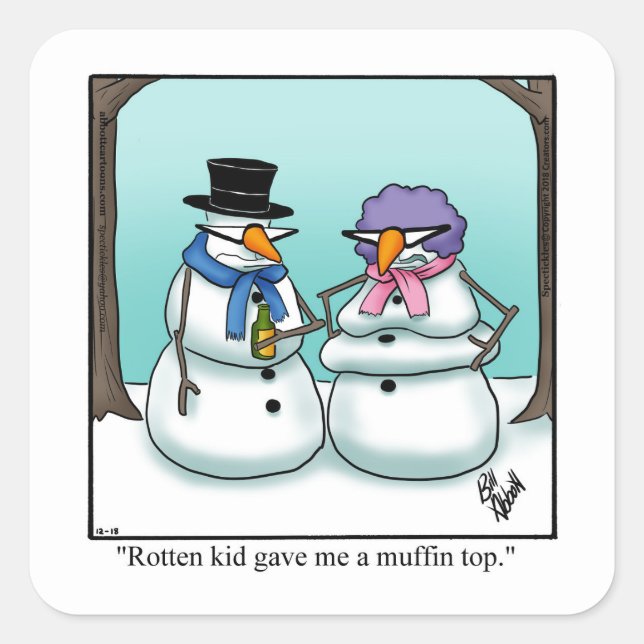 Adesivos de Natal Holiday (Frente)