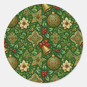 Adesivos de Natal Irlandeses Celtic Knotwork
