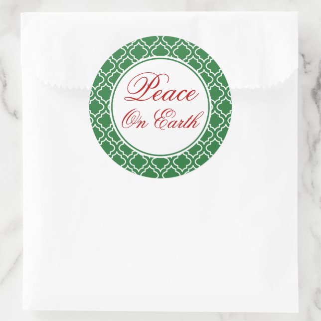 Adesivos de Natal Paz na Terra (Bolsa)