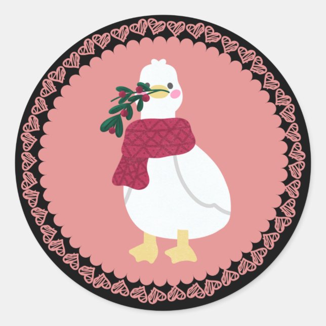 Adesivos de Natal Quackers (Frente)