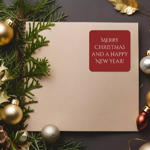 Adesivos de Natal Vermelho Intenso