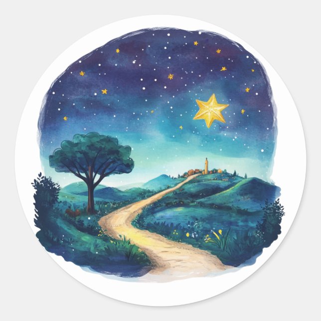 Adesivos de Natividade Festiva (Frente)