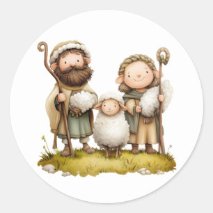 Adesivos de Natividade Festiva