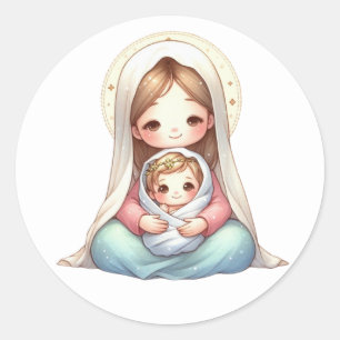 Adesivos de Natividade Festiva