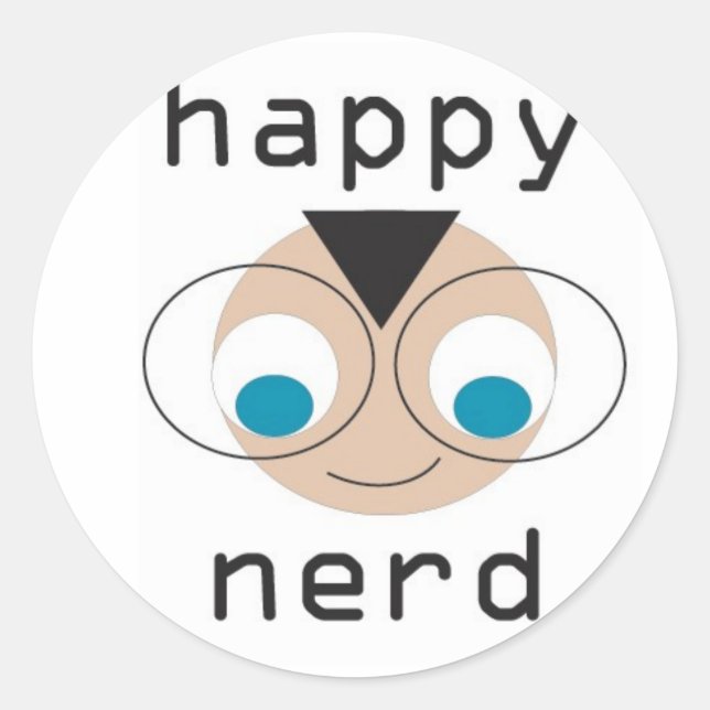 adesivos de nerd felizes (Frente)