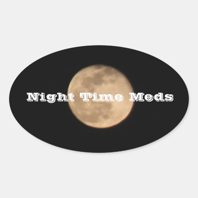 Adesivos de Noite de Lua Cheia Med (Frente)
