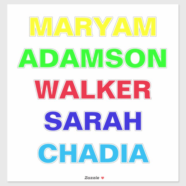 Adesivos de Nome de Vidro Frontal e Traseiro para  (Folha)