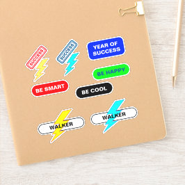 Adesivos de Nome Motivacional e Afirmações Positiv