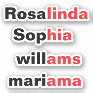 Adesivos de Nome Transparentes à Prova de Água Mod