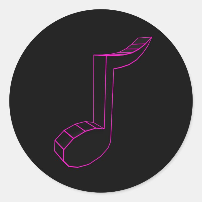 Adesivos de Nota de Música (Frente)