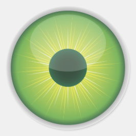 Adesivos de Olhos do Dia das Bruxas Verdes