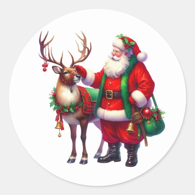 Adesivos de Papai Noel (Frente)