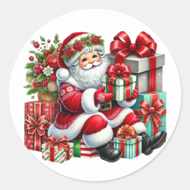 Adesivos de Papai Noel (Frente)