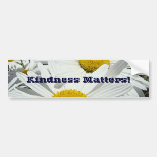 Adesivos de para-choque Kindness Matters! Flores d