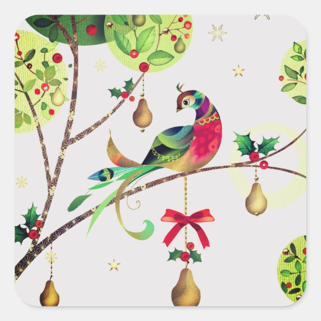 Adesivos de Partridge de Feriado (Frente)