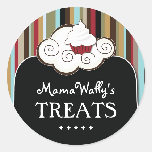 Adesivos de pastelaria decorativa (Frente)