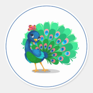 Adesivos de Peacock