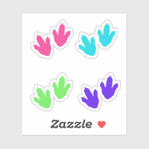 Adesivos de Pegada do Dinossauro