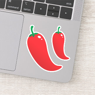 Adesivos de pimenta-pimenta-do-pimenta-vermelho-qu