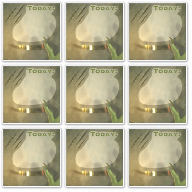 Adesivos de Planeador de Hoje Scrapbook Verde Vint (Frente)