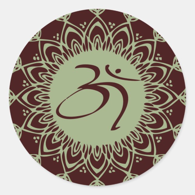 Adesivos de Planeta Orgânico AUM Verde (Frente)