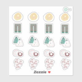 Adesivos de Planner de Café da Manhã de Natal