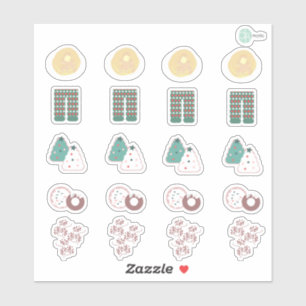 Adesivos de Planner de Café da Manhã de Natal