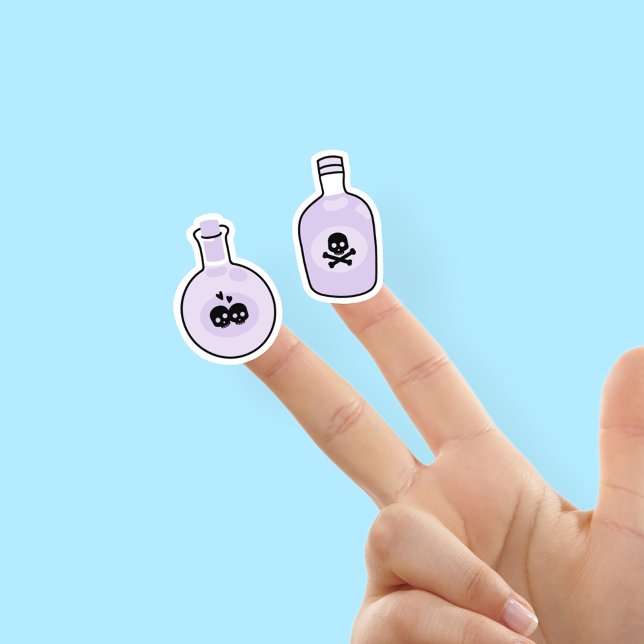 Adesivos de Poção Magia Púrpura e Cuja Forma se En (Criador carregado)