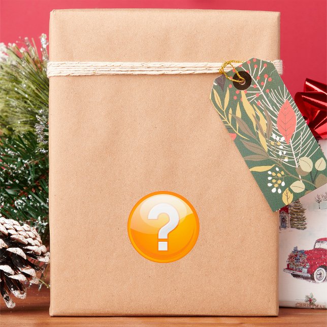 Adesivos de Ponto de Pergunta Laranja (Criador carregado)