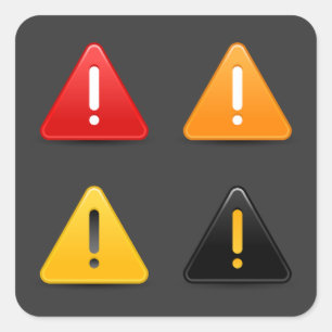 Adesivos de Pontos de Exclamação