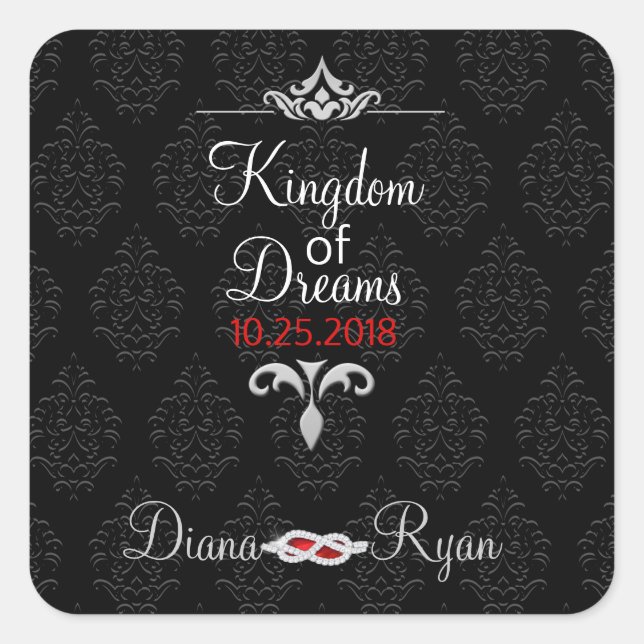 Adesivos de Presente Preto (Frente)