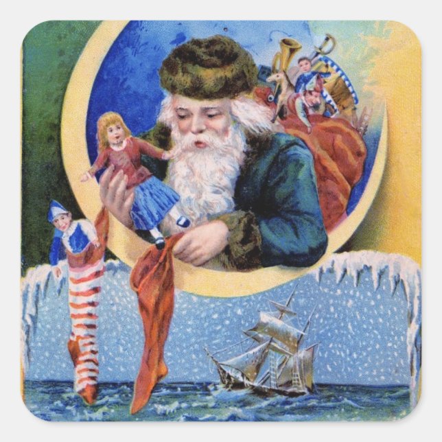 Adesivos de presentes de Natal (Frente)