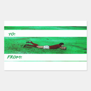 Adesivos de presentes de Rugby