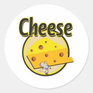 Adesivos de queijo e rato