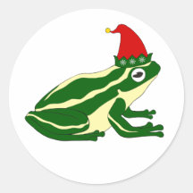 Adesivos de Rã de Natal
