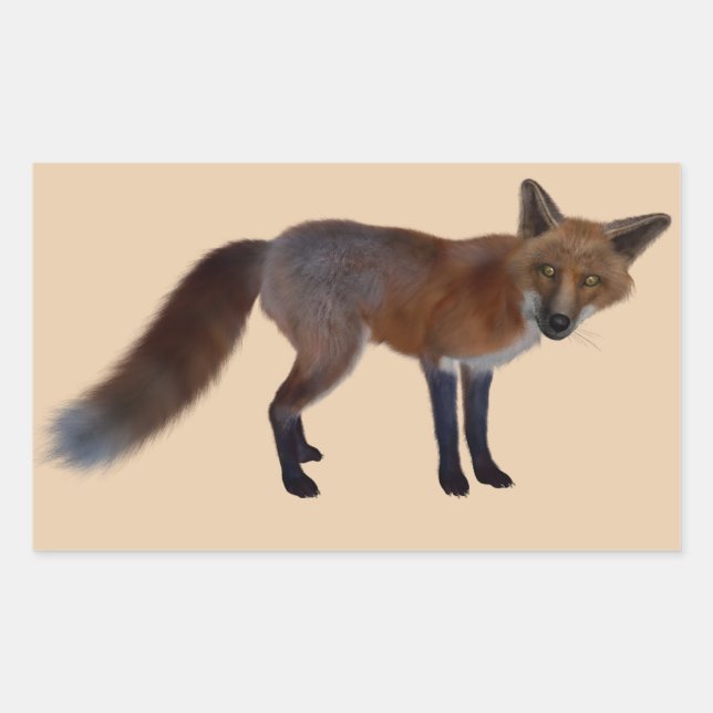 adesivos de raposa selvagens (Frente)