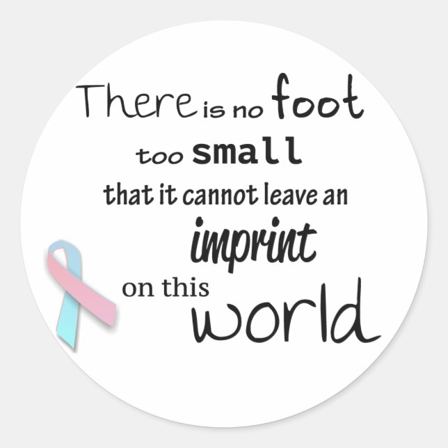 adesivos de reconhecimento de perda de criança (Frente)