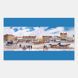 Adesivos de retângulo Broadway NYC 1810