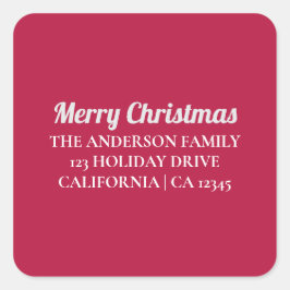 Adesivos de Retorno de Natal Personalizados