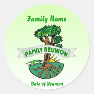 Adesivos de Reunião Familiar Personalizáveis