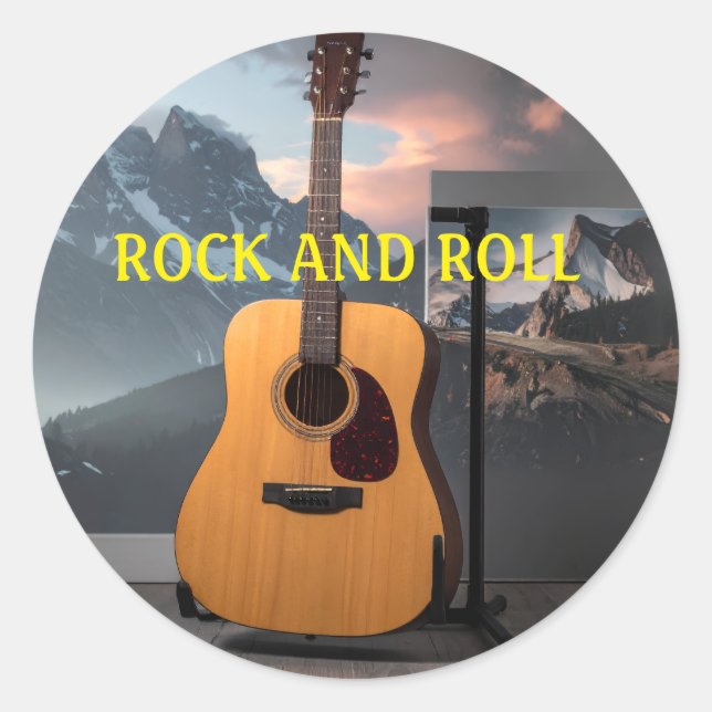 Adesivos de Rock and Roll (Frente)
