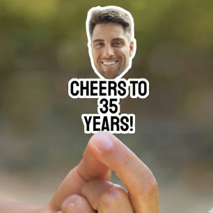 Adesivos de Rosto de Aniversário para Lembrancinha